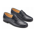 Navy Soft Leather Slip On for Boy by Beberlis