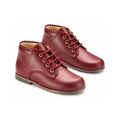 Bordo Leather Baby High Lace Shoe