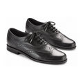 Black Soft Leather Lace for Boy by London Kids