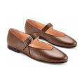 Brown Leather Girls Dressy Mary Jane