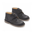 Black Sahara Leather Velcro for Toddler/Boy by London Kids