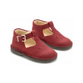 Dark Red Sahara Toddler Hi-Top Strap Shoe